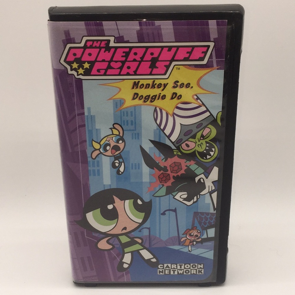 The Powerpuff Girls Monkey See Doggie Do VHS Video Animated Cartoon Network